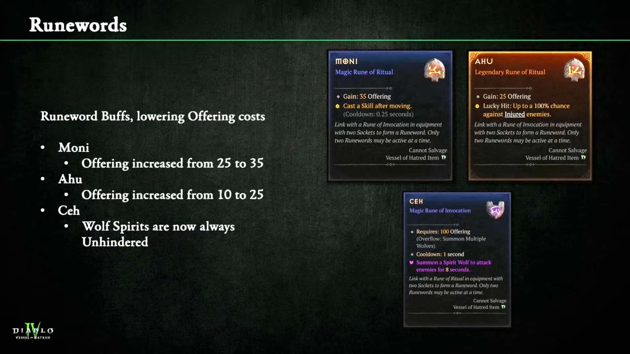 Runenwörter im Mid-Season-Patch von Season 6