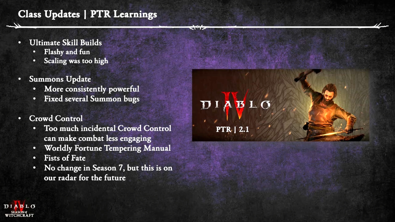 Diablo 4: PTR 2.1 | Klassen-Updates | PTR-Erkenntnisse