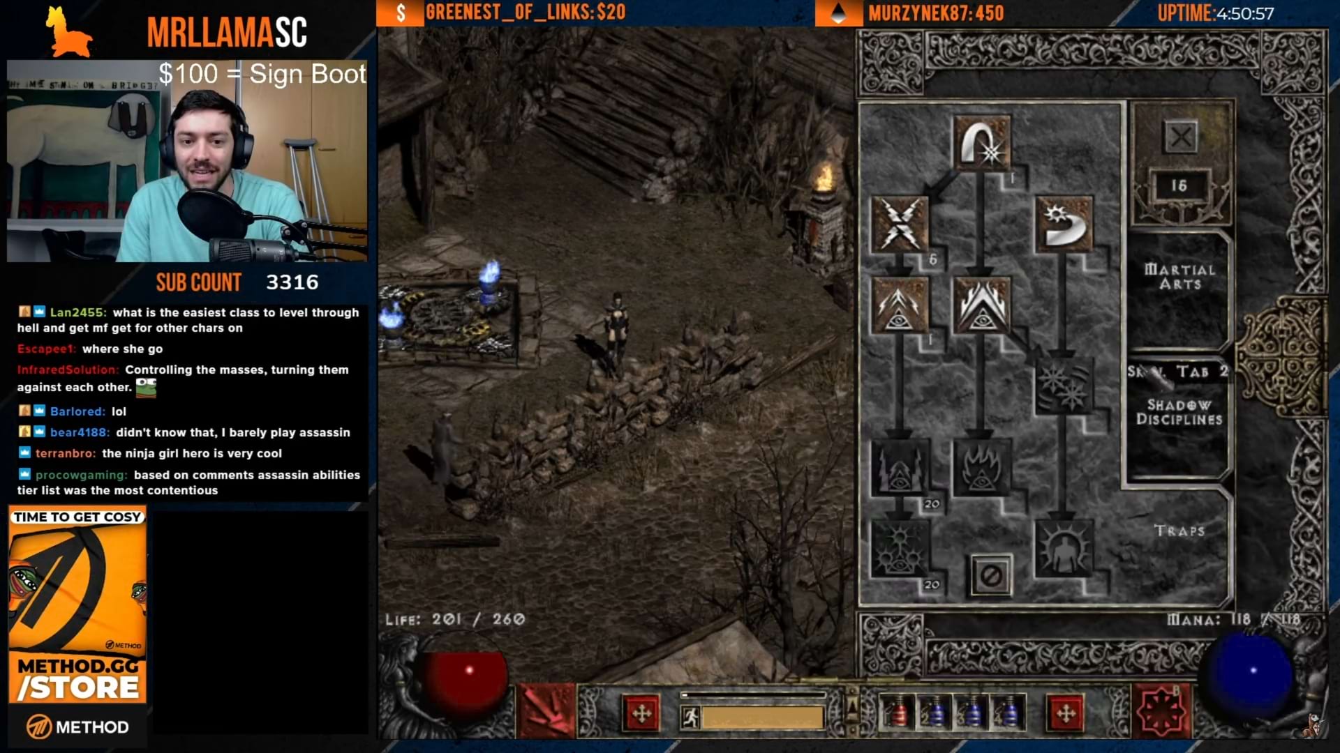 Level Build für die Assassine in Diablo 2 Resurrected - Alptraum