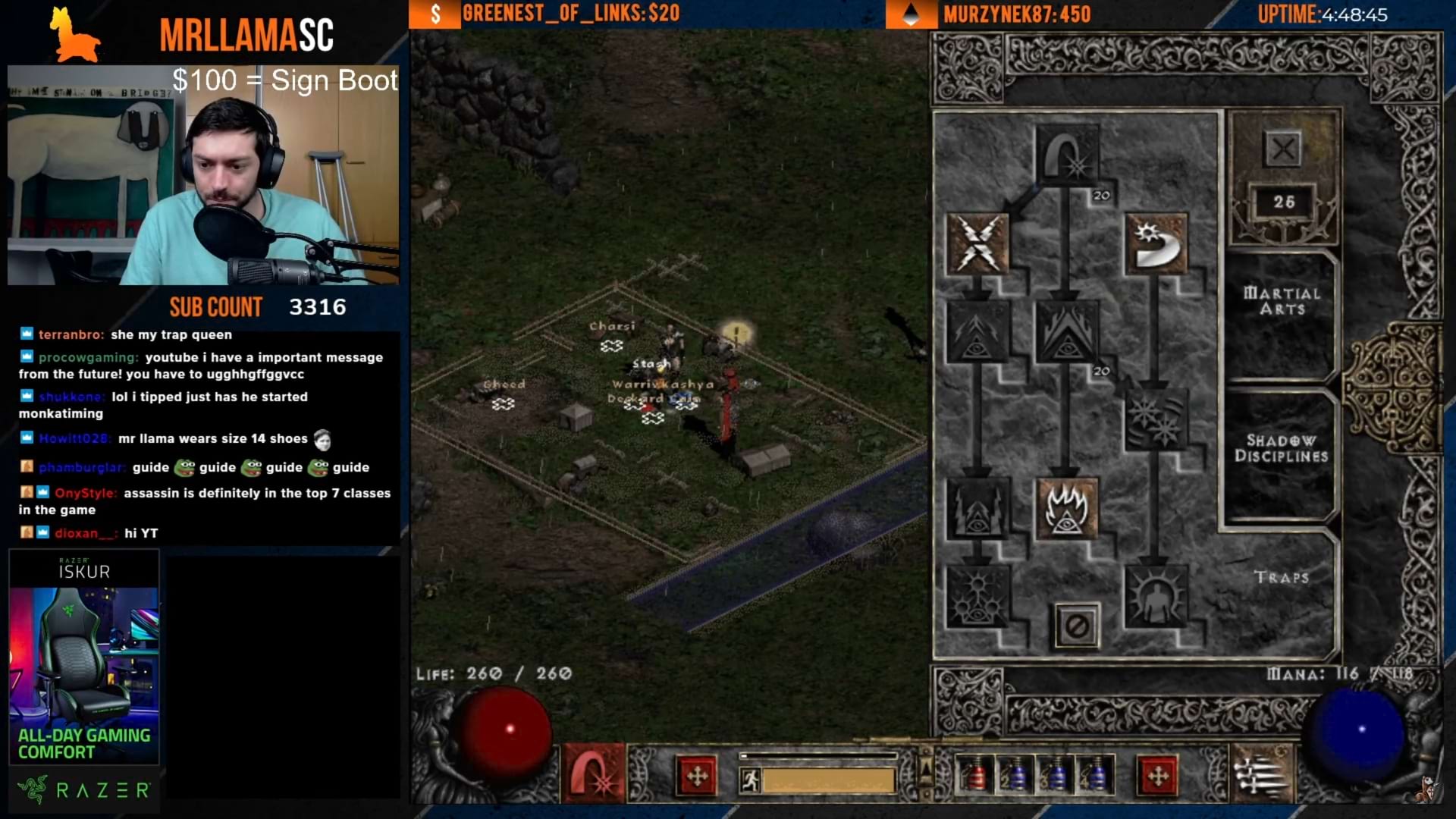 Level Build für die Assassine in Diablo 2 Resurrected - Normal