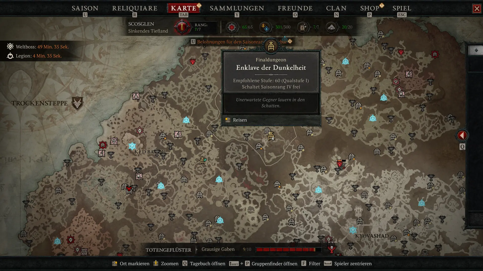 Diablo 4 Enklave der Dunkelheit Eingang