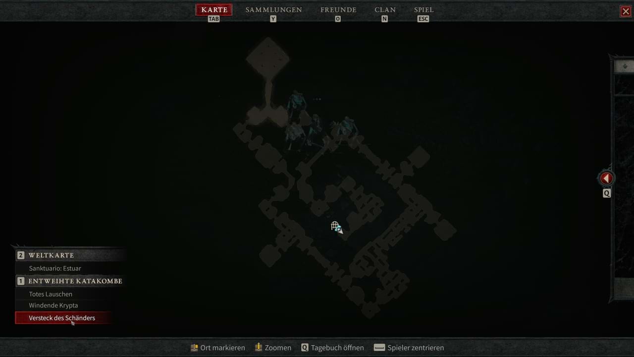 Diablo 4 Entweihte Katakombe Karte