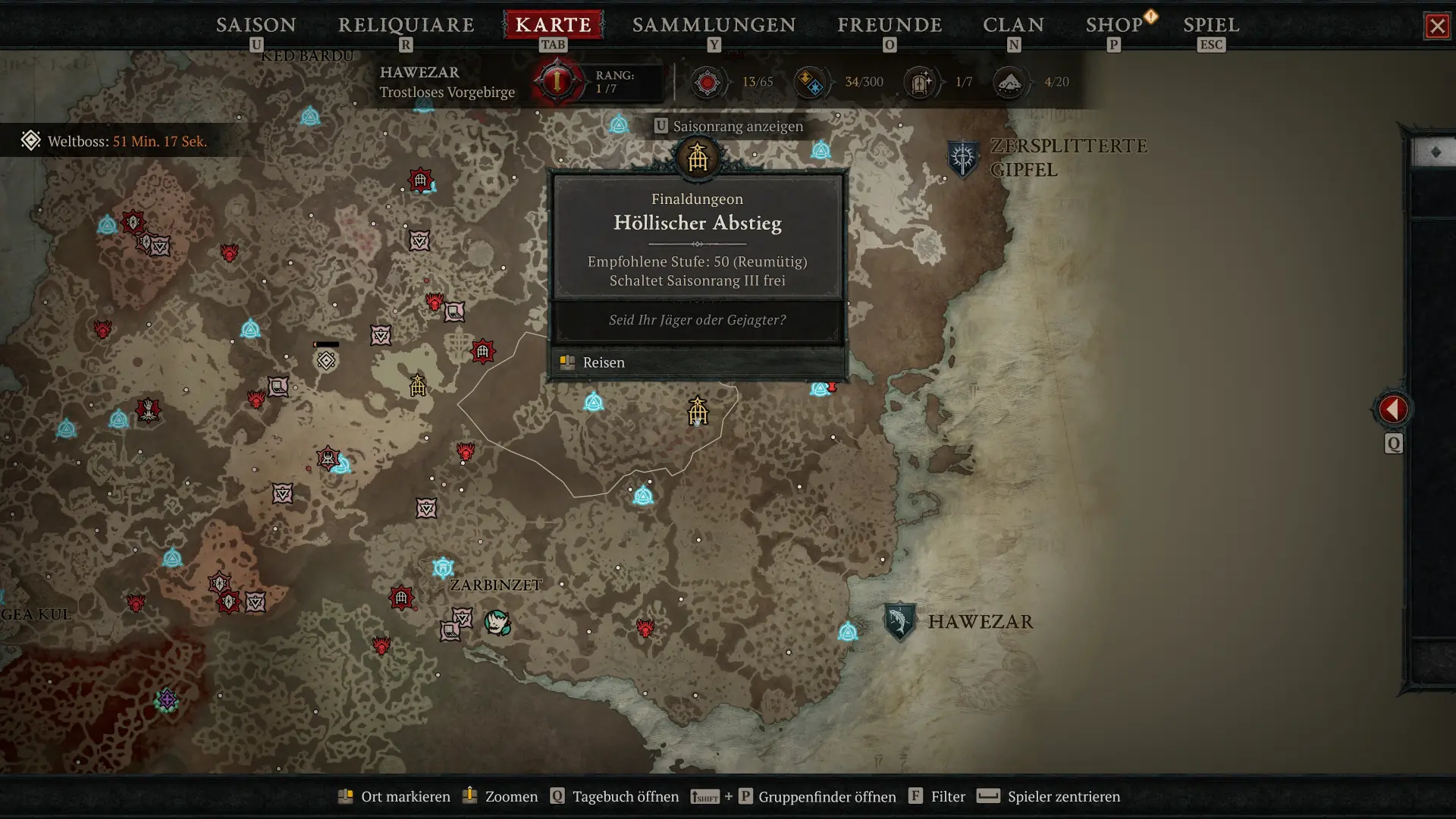 Diablo 4 Höllischer Abstieg Eingang