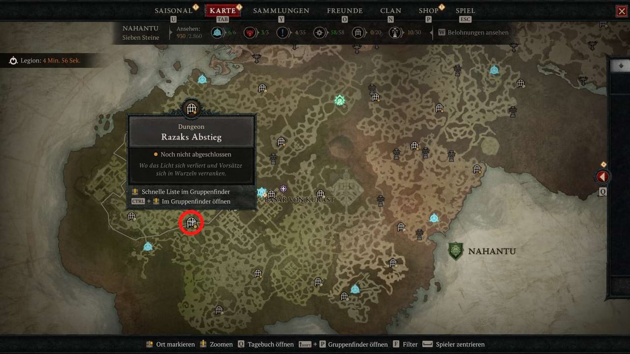 Diablo 4 Razaks Abstieg Eingang