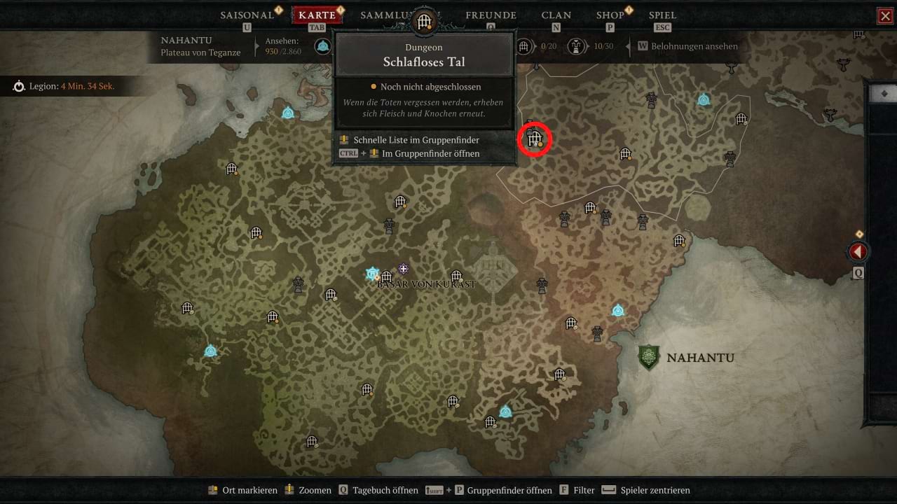 Diablo 4 Schlafloses Tal Eingang