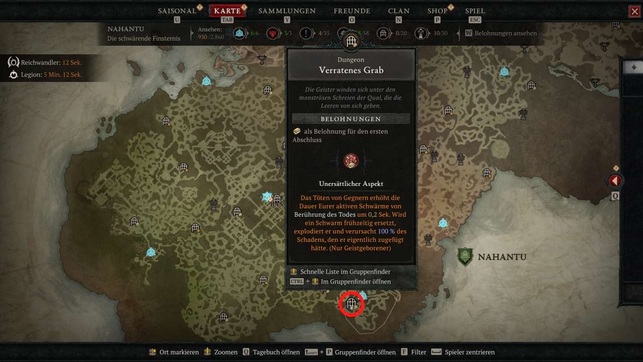 Diablo 4 Verratenes Grab Eingang