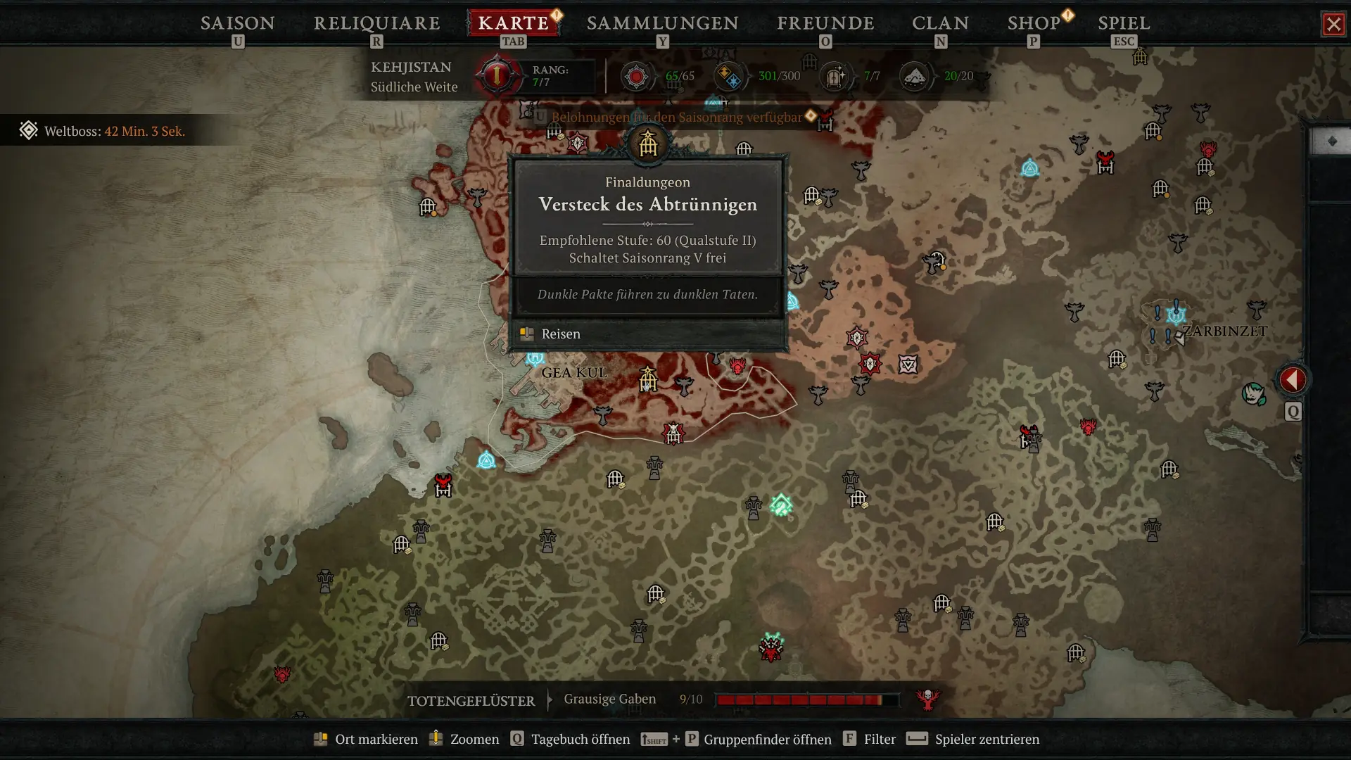 Diablo 4 Versteck des Abtrünnigen Eingang