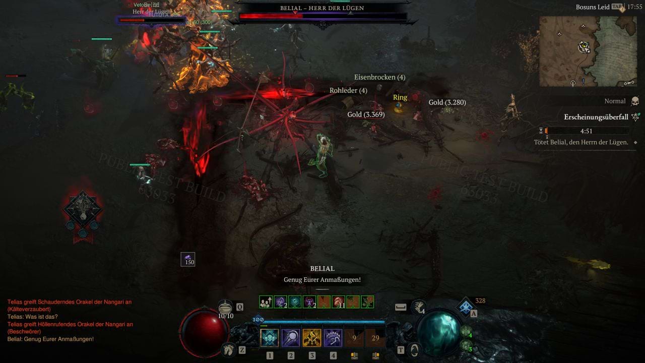 Diablo 4: Boss Belial bei den Erscheinungsüberfall-Ereignissen