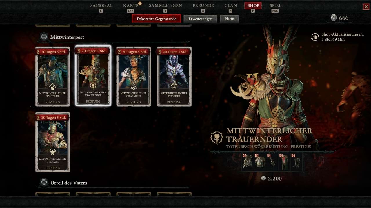 Diablo 4 Mittwinterpest - Mittwinterlicher Trauernder