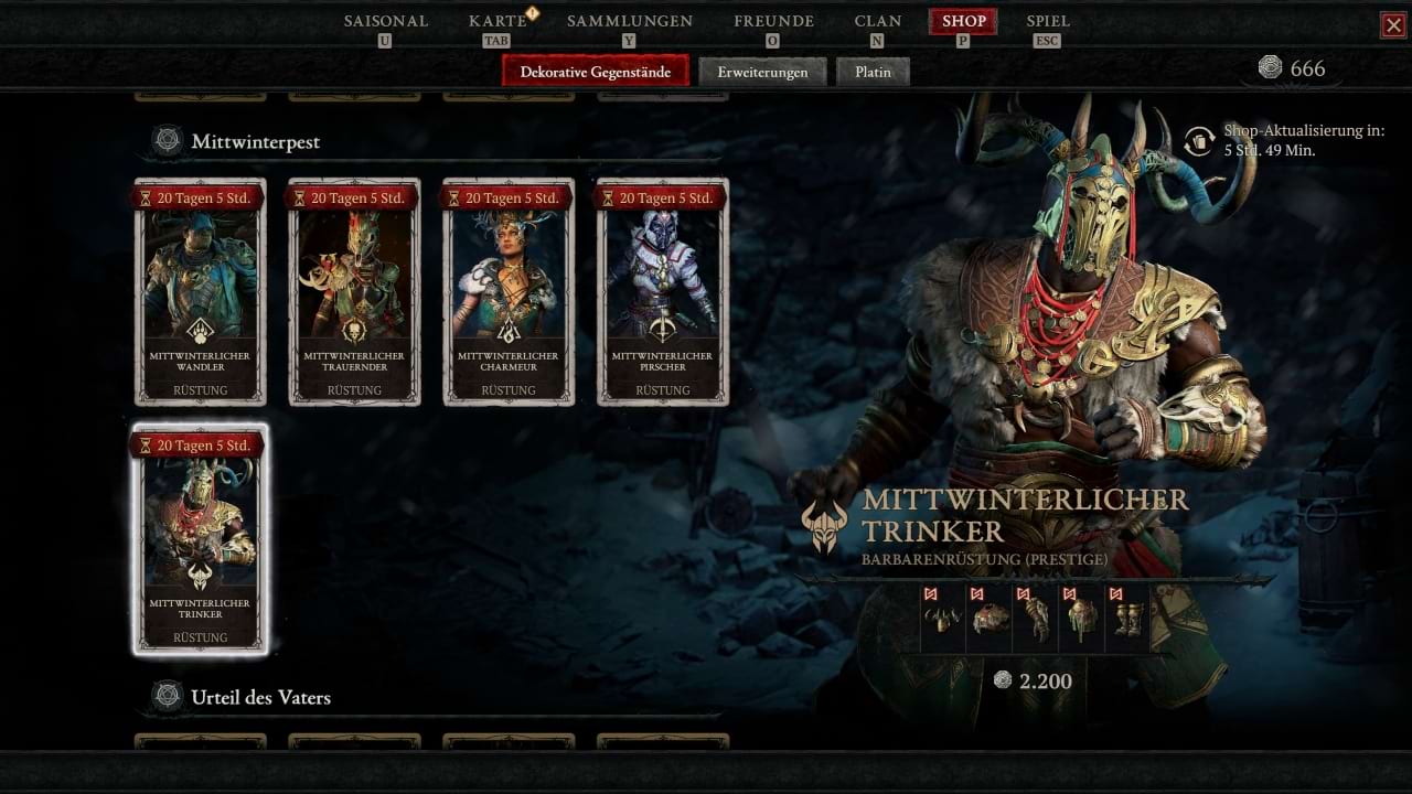 Diablo 4 Mittwinterpest - Mittwinterlicher Trinker