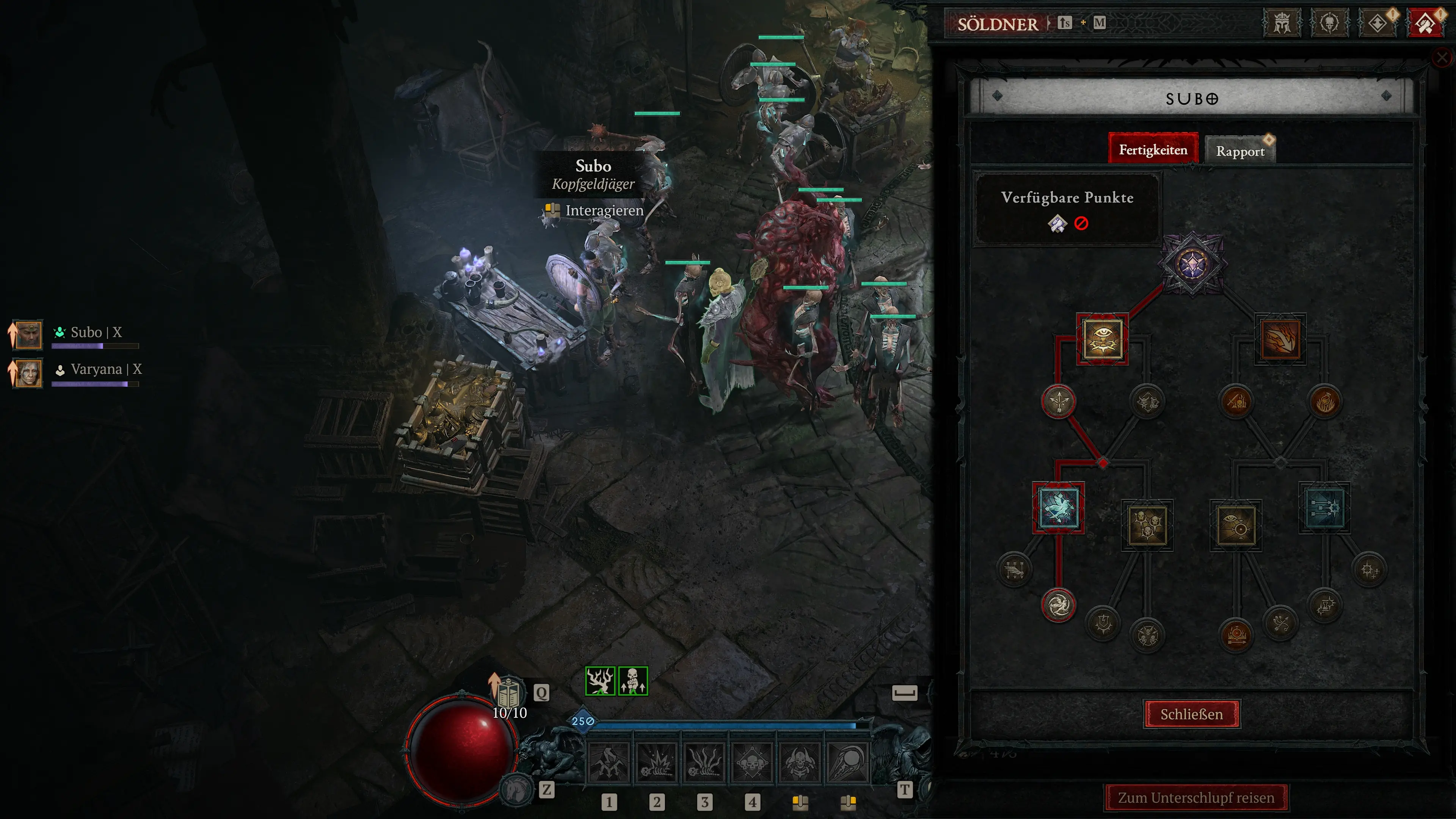 Diablo 4: Auswahl der Söldner-Fähigkeiten für den Bone Splinter Necro Build