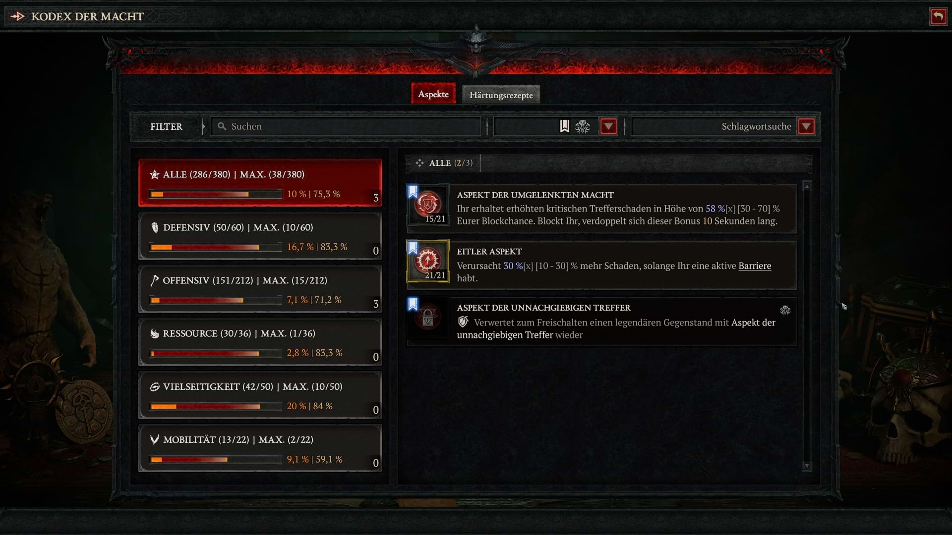 Diablo 4: Aspekte für den Evade Spiritborn Build