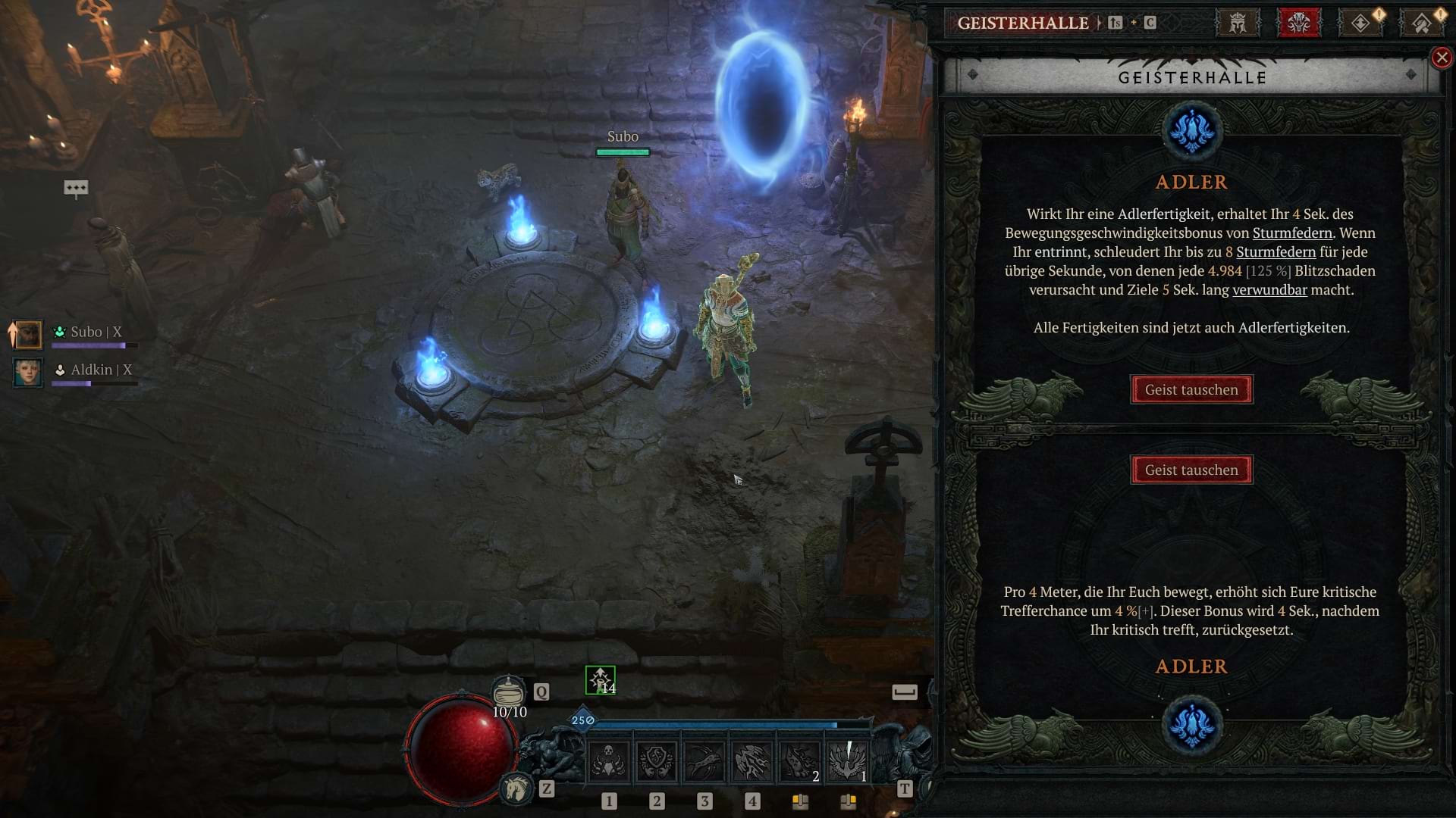 Die besten Geistersegen für den Evade Spiritborn Build