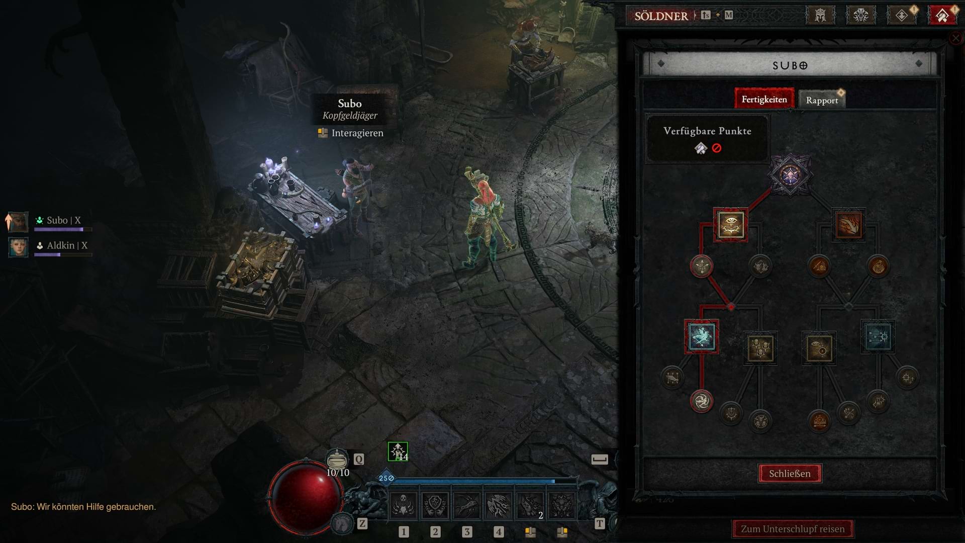 Diablo 4: Auswahl der Söldner-Fähigkeiten für den Evade Spiritborn Build