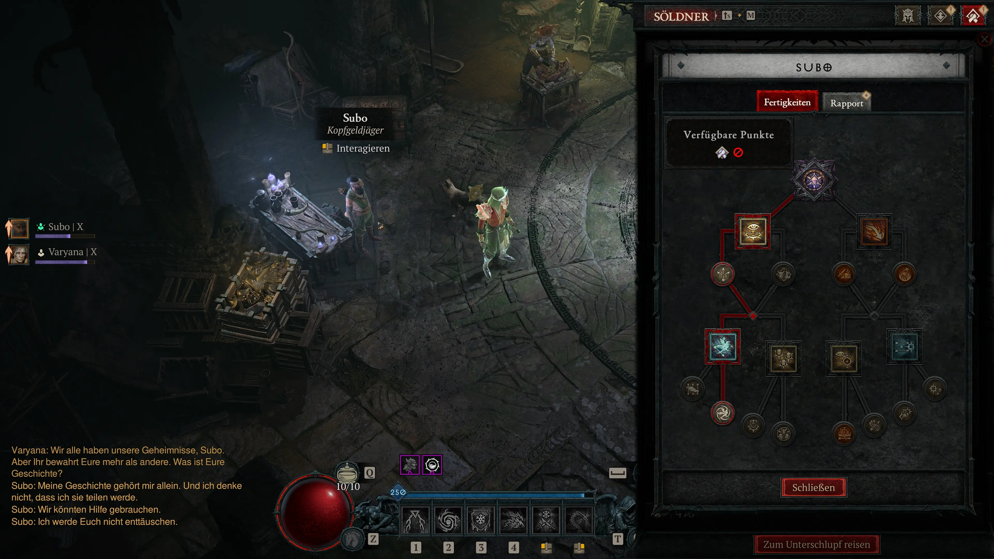 Diablo 4: Auswahl der Söldner-Fähigkeiten für den Frozen Orb Sorcerer Build