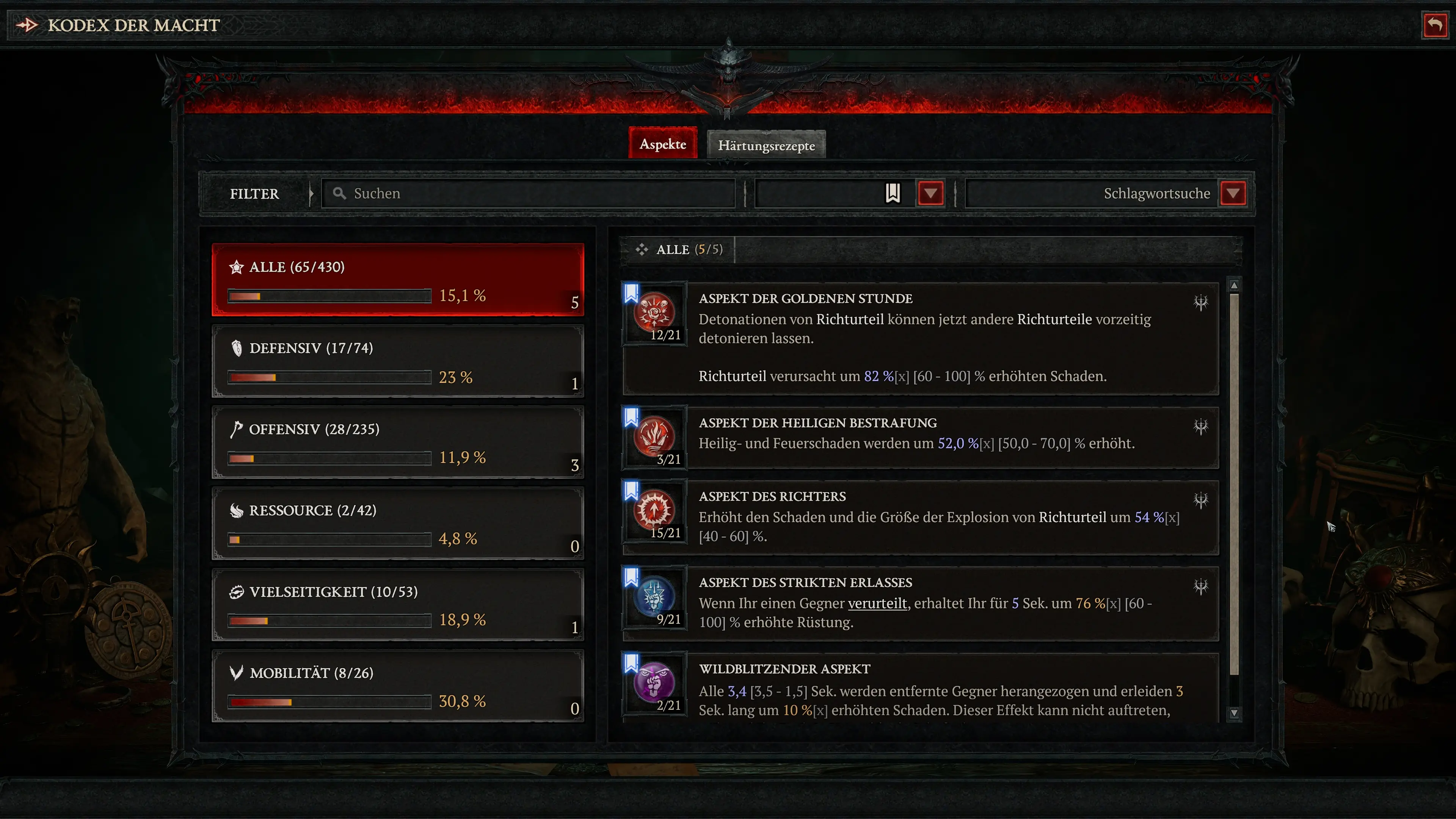 Diablo 4: Aspekte für den Judgement Paladin Build