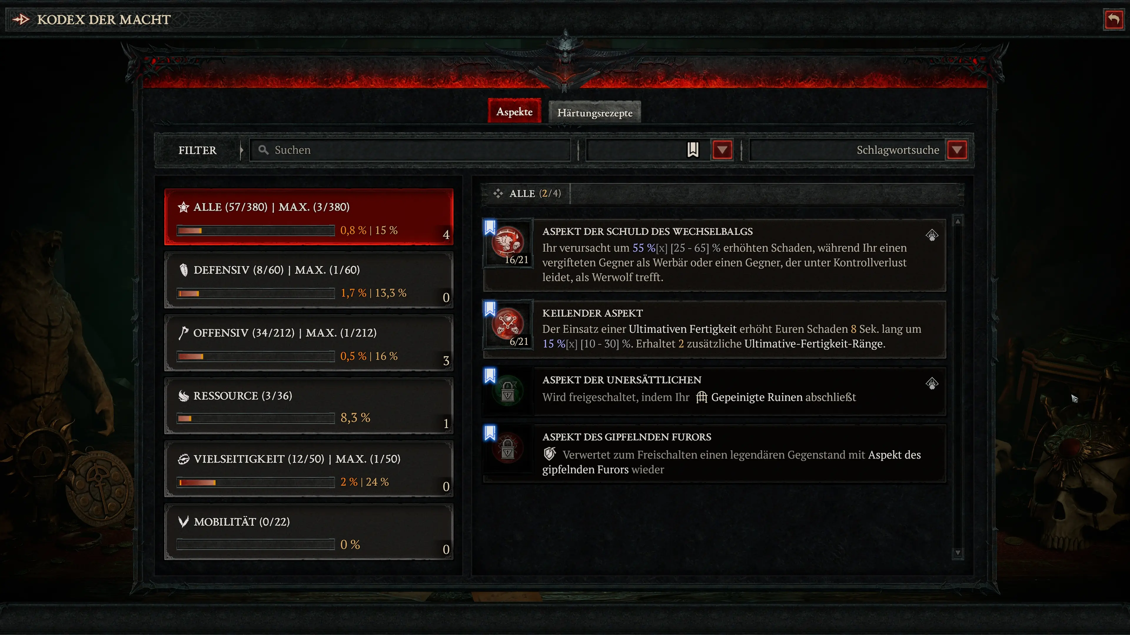 Diablo 4: Aspekte für den Lacerate Druid Build