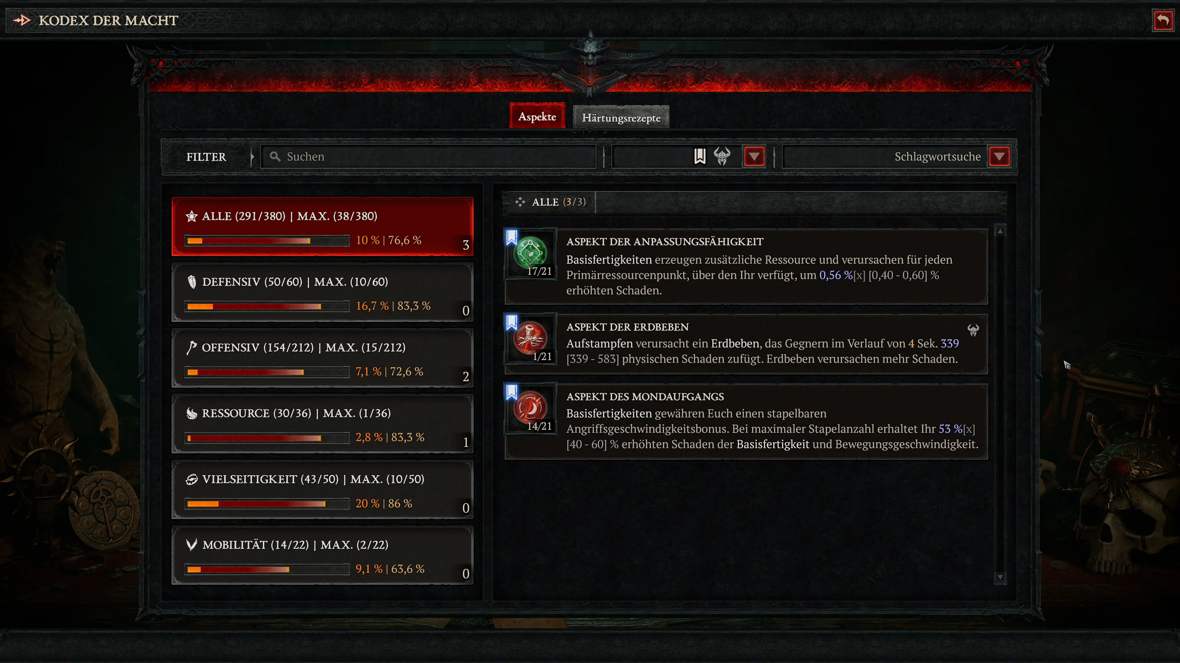 Diablo 4: Aspekte für den Lunging Strike Barbarian Build