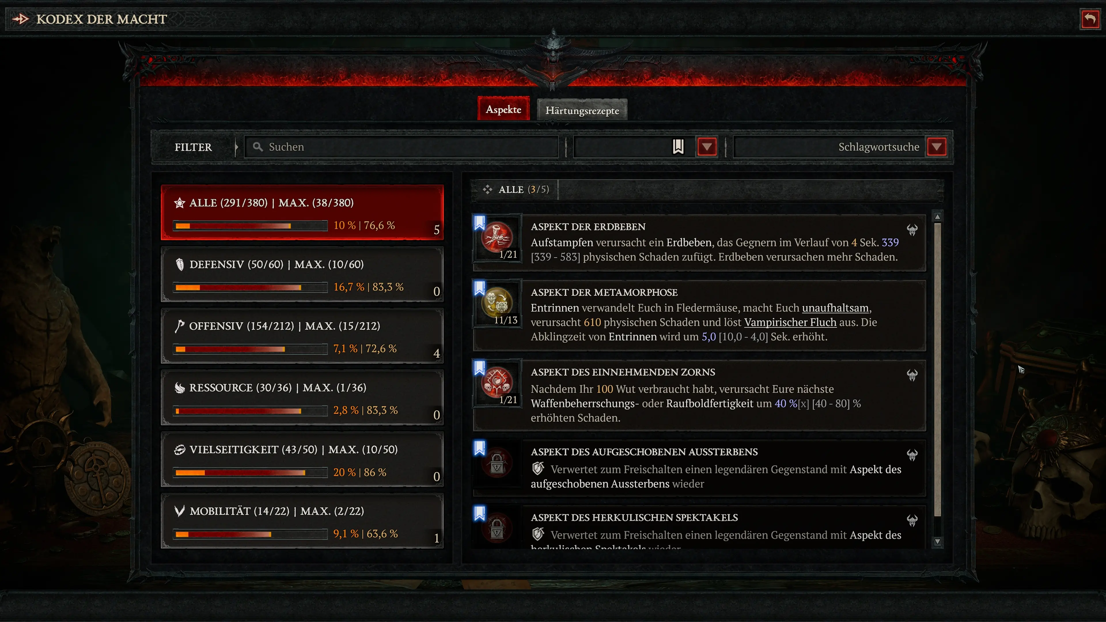 Diablo 4: Aspekte für den Mighty Throw Barbarian Build