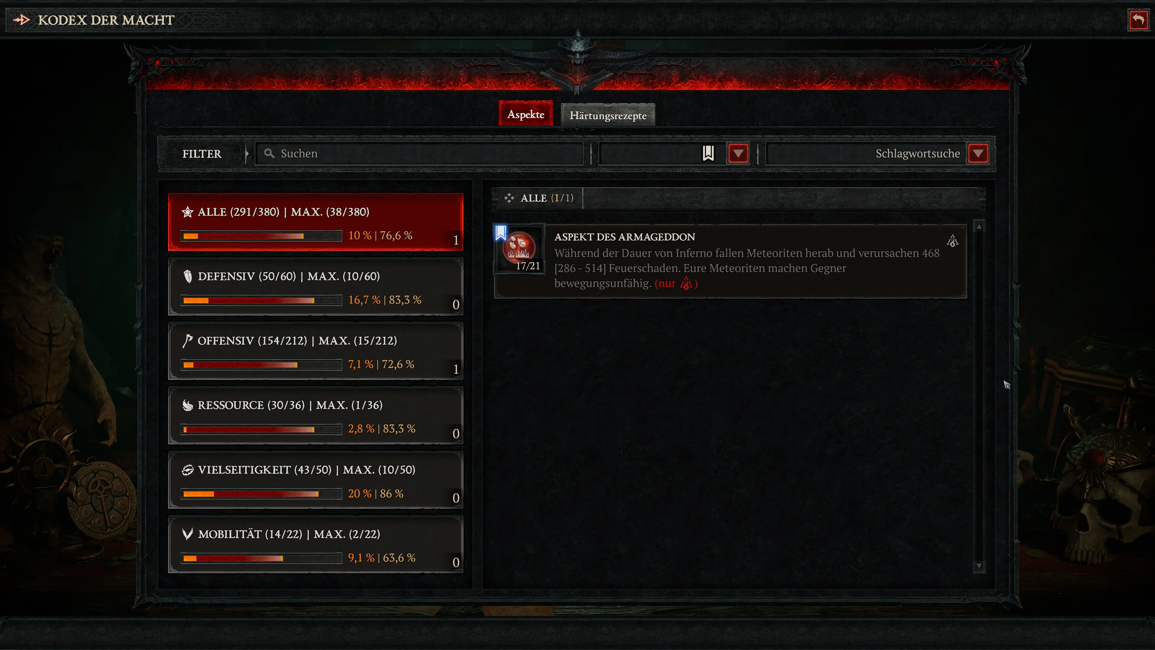 Diablo 4: Aspekte für den Quill Volley Spiritborn Build