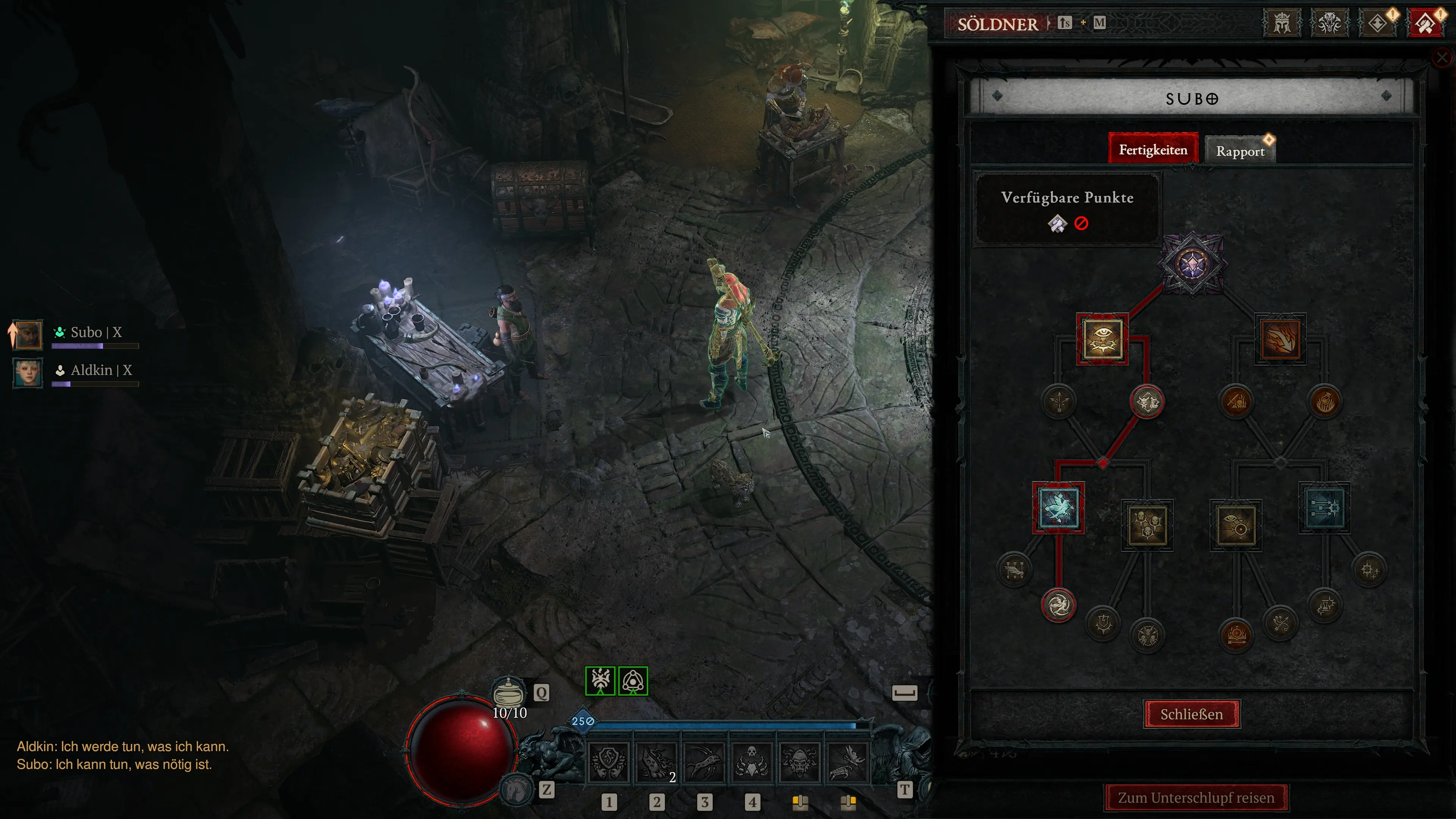 Diablo 4: Auswahl der Söldner-Fähigkeiten für den Rushing Claw Spiritborn Build