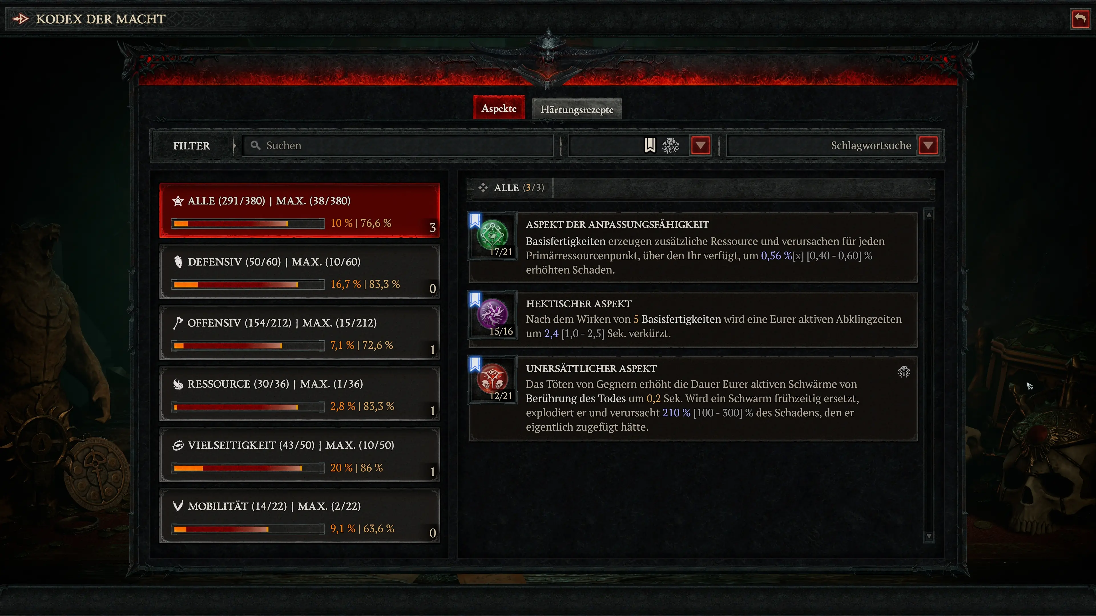 Diablo 4: Aspekte für den Touch of Death Spiritborn Build