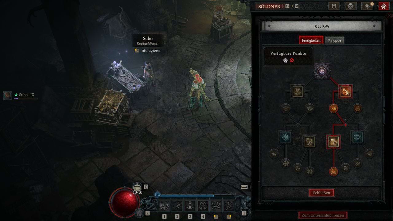 Diablo 4: Auswahl der Söldner-Fähigkeiten für den Burn Teleport Sorc Build