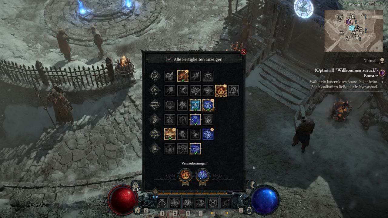 Diablo 4: Verzauberungen für den Burn Teleport Sorc Build