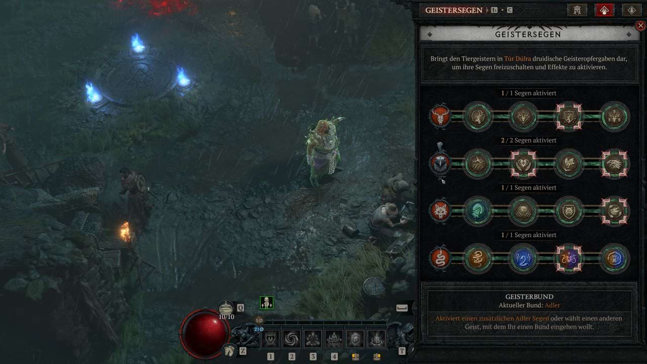 Diablo 4: Auswahl der besten Geistersegen für den Cataclysm Druid Build