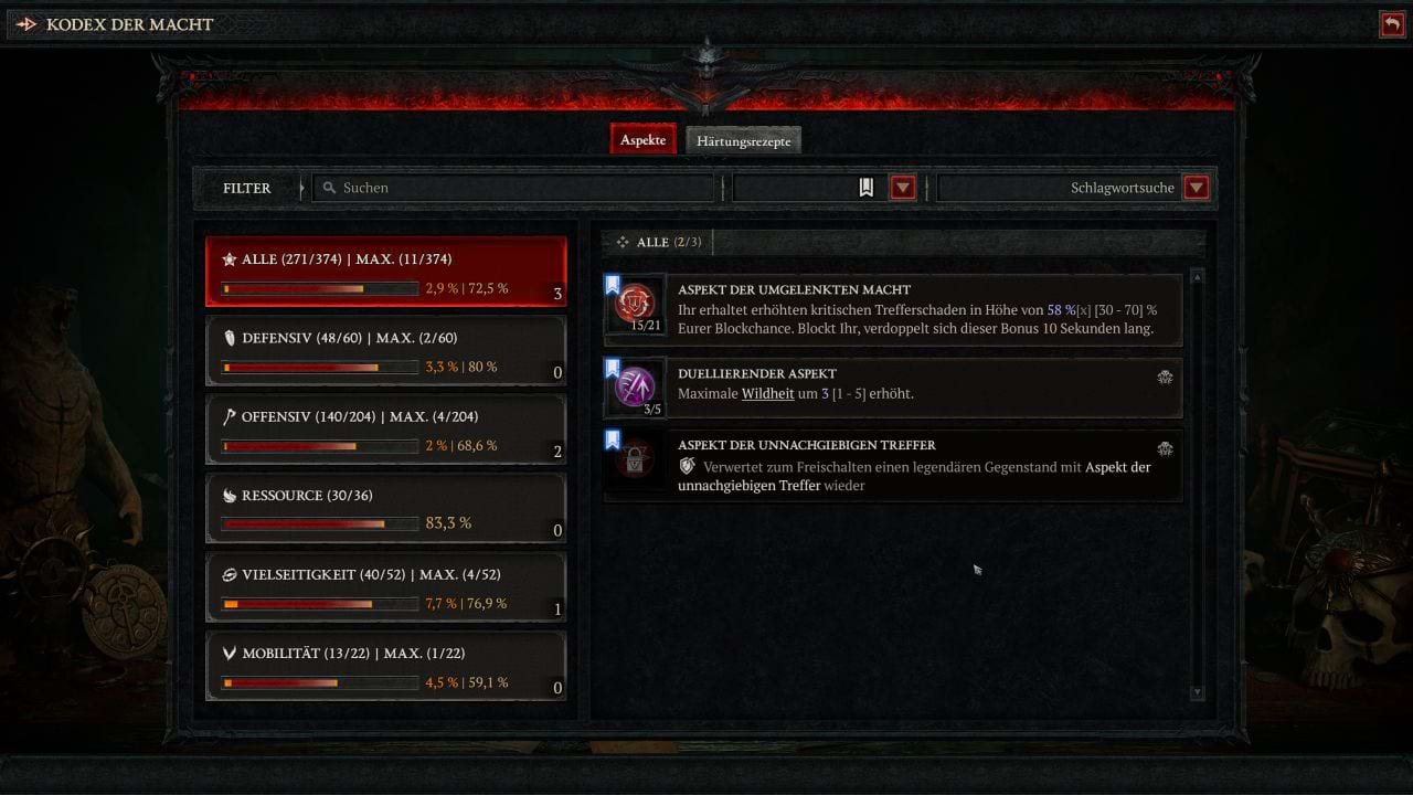 Diablo 4: Aspekte für den Quill Volley Poison Build
