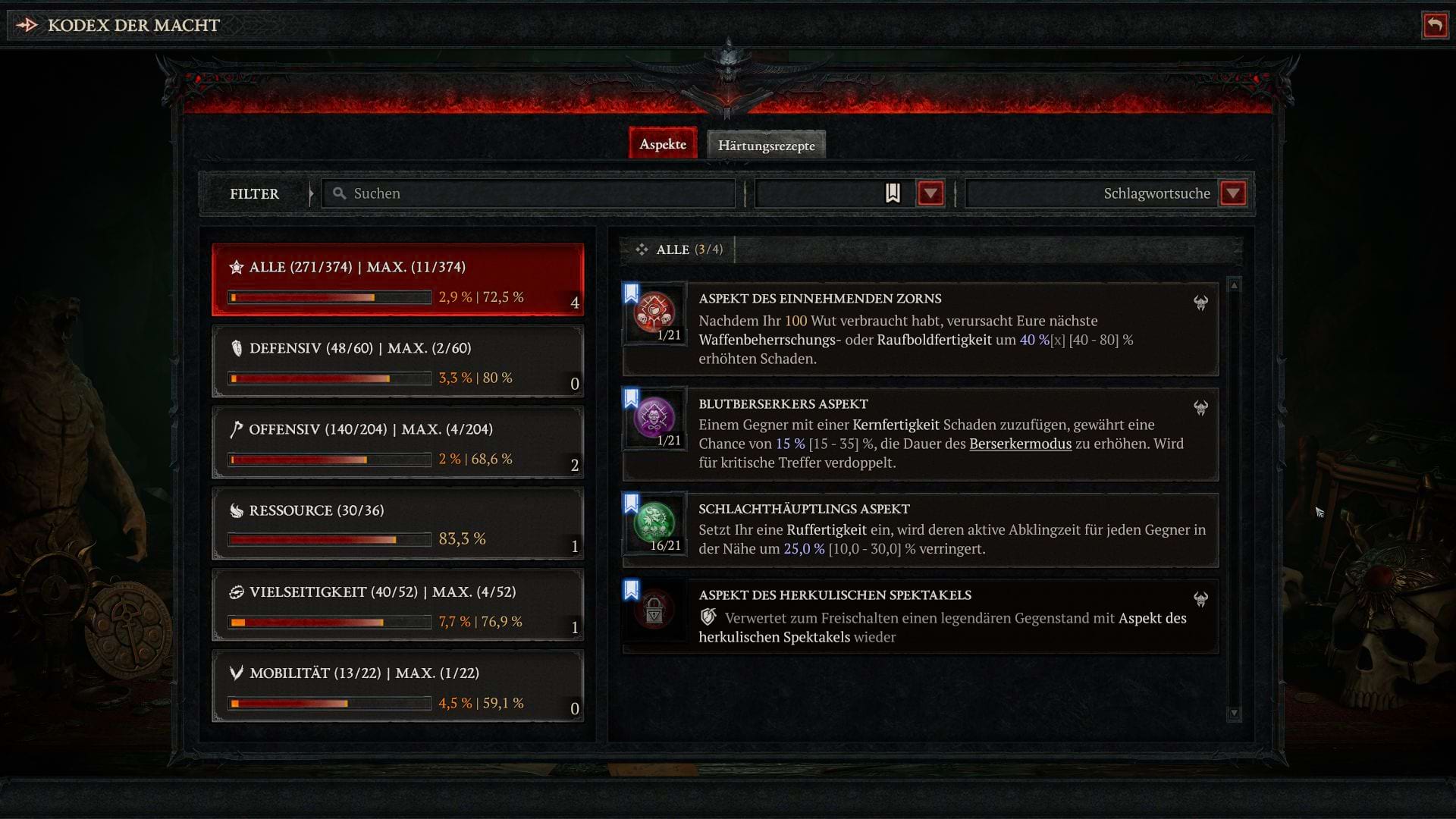 Diablo 4: Aspekte für den Mighty Throw Barbarian Build