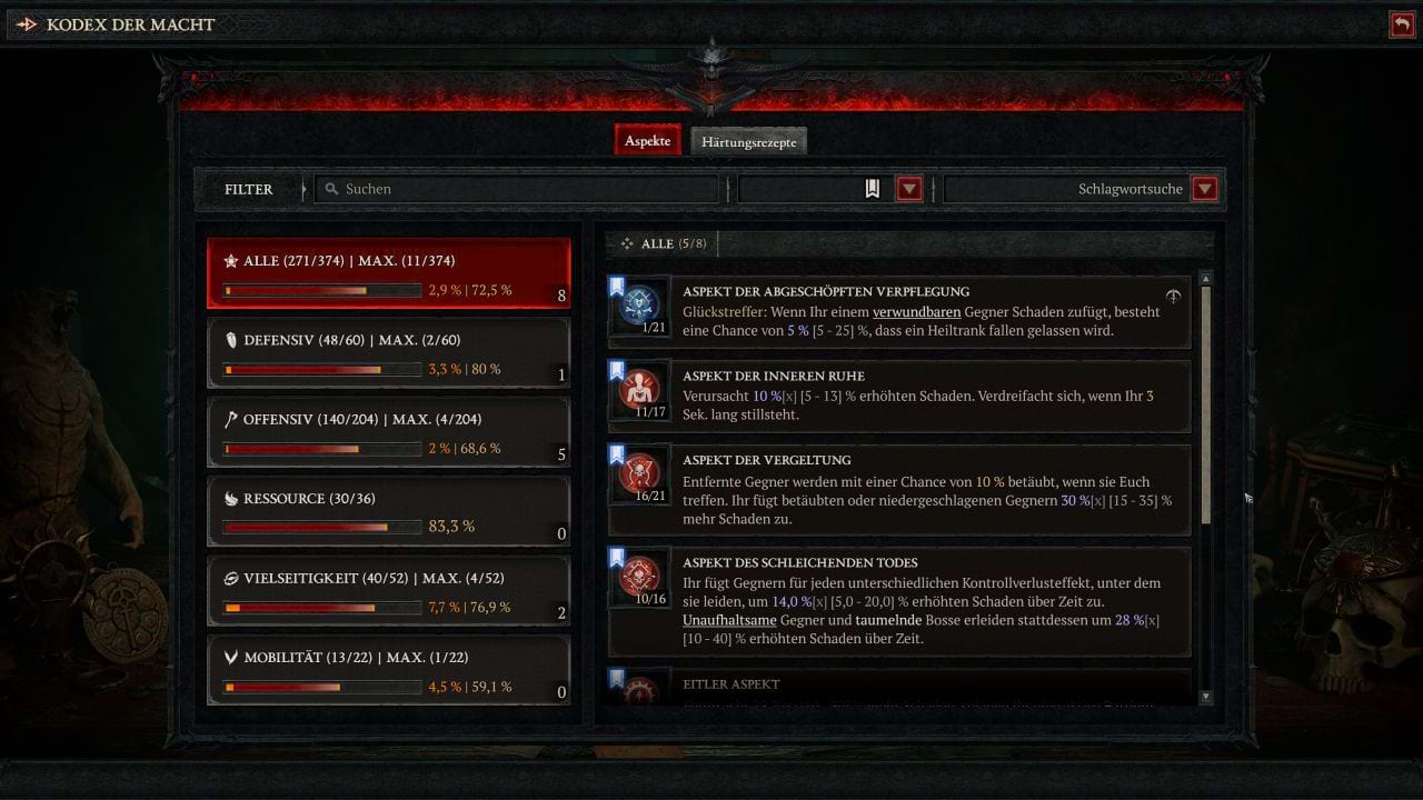 Diablo 4: Aspekte für den Poison Ashava Rogue Build