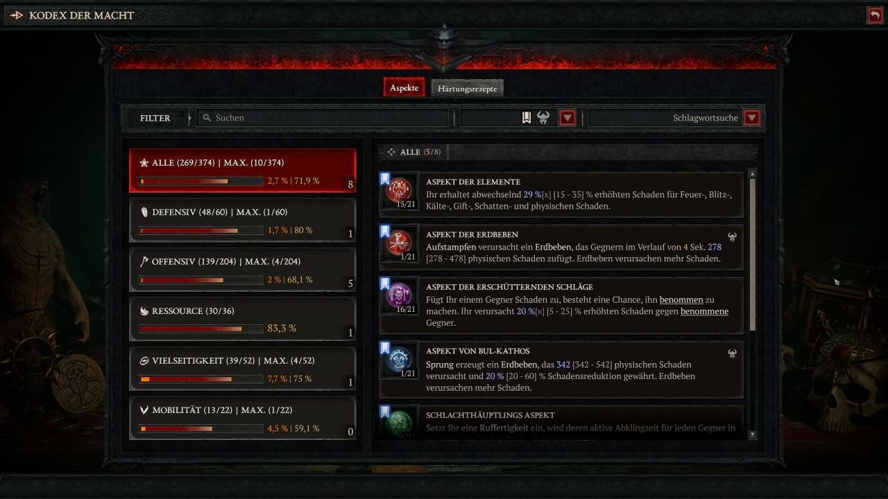 Diablo 4: Aspekte für den HotA Quake Build