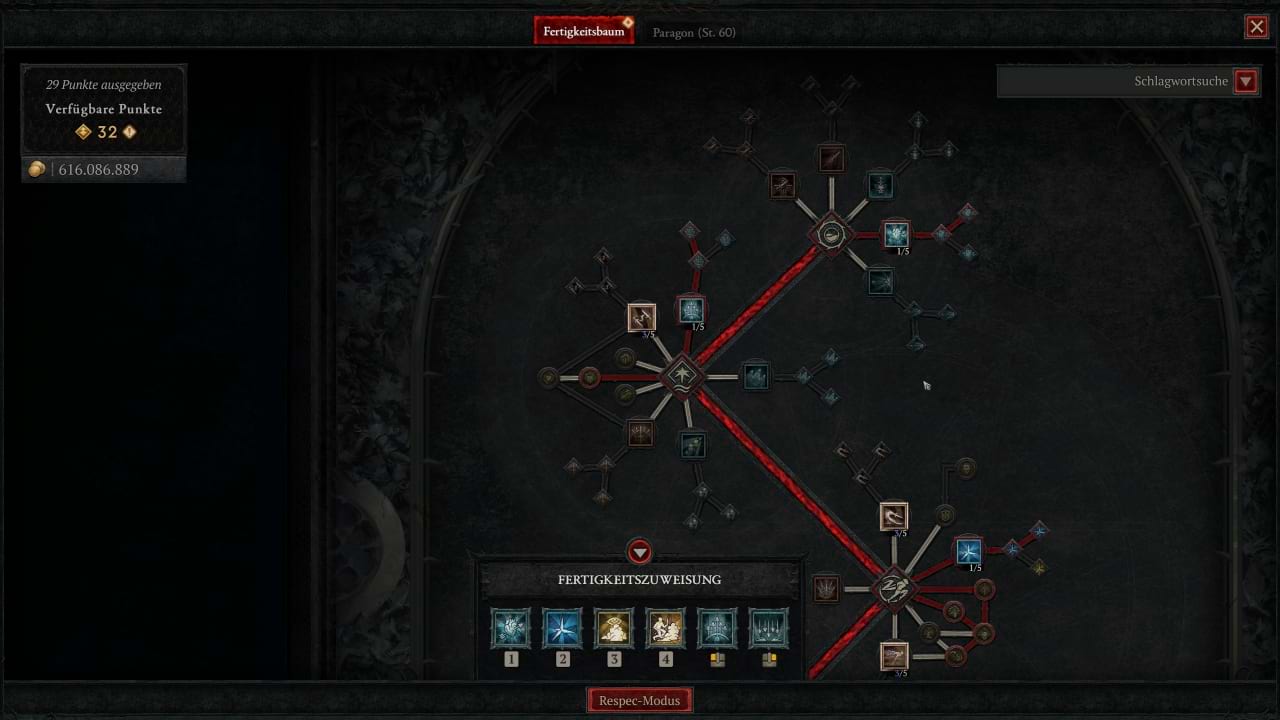Skillung für den Pfeilhagel Build für den Jäger in Diablo 4