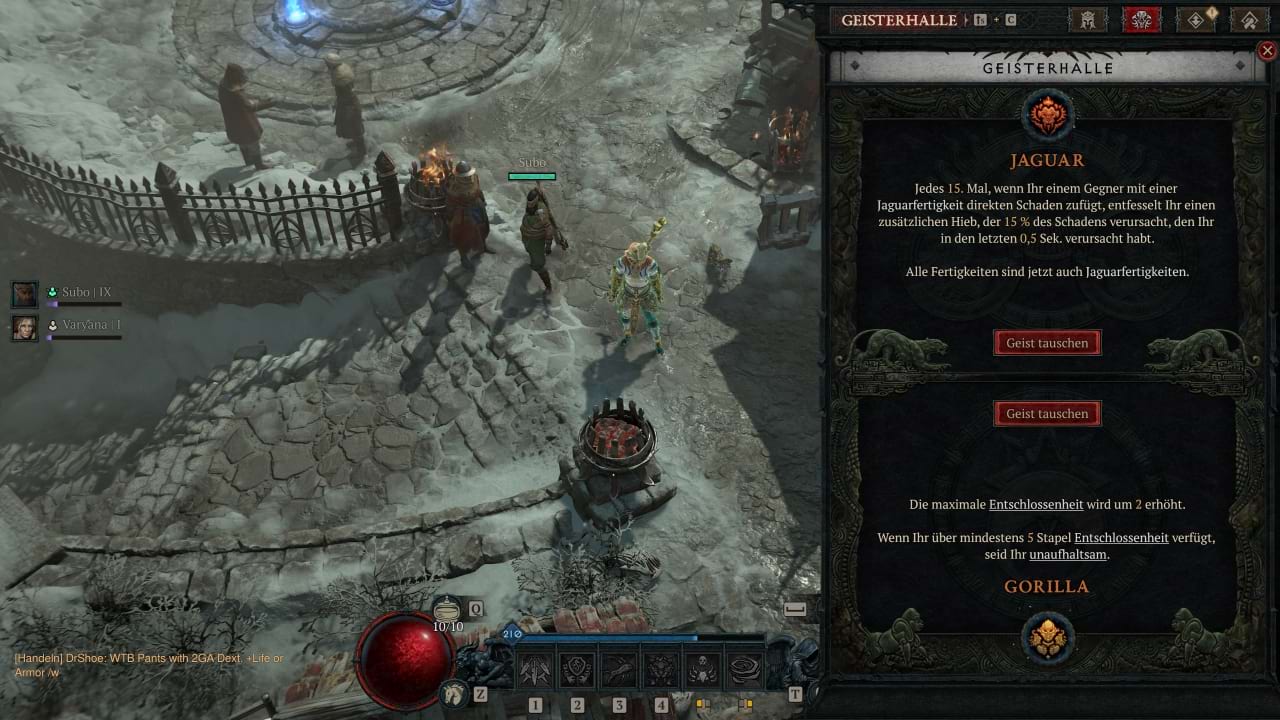 Diablo 4: Die besten Fähigkeiten bei der Geisterhalle für den Quill Volley (Stachelsalve) Build in Season 7