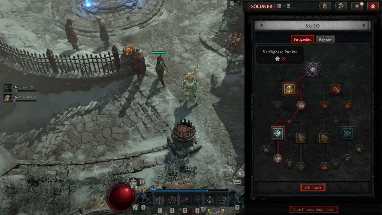 Söldner und Söldner-Fähigkeiten für den Quill Volley (Stachelsalve) Build in Diablo 4 Season 7