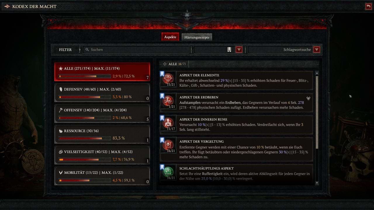Diablo 4: Aspekte für Robs Ultimate Barb Build