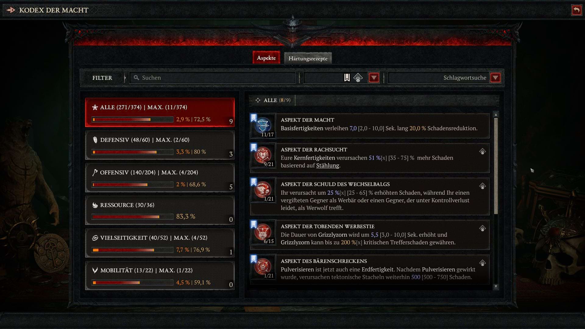 Kodex der Macht - Legendäre Aspekte für den Druiden in Season 8