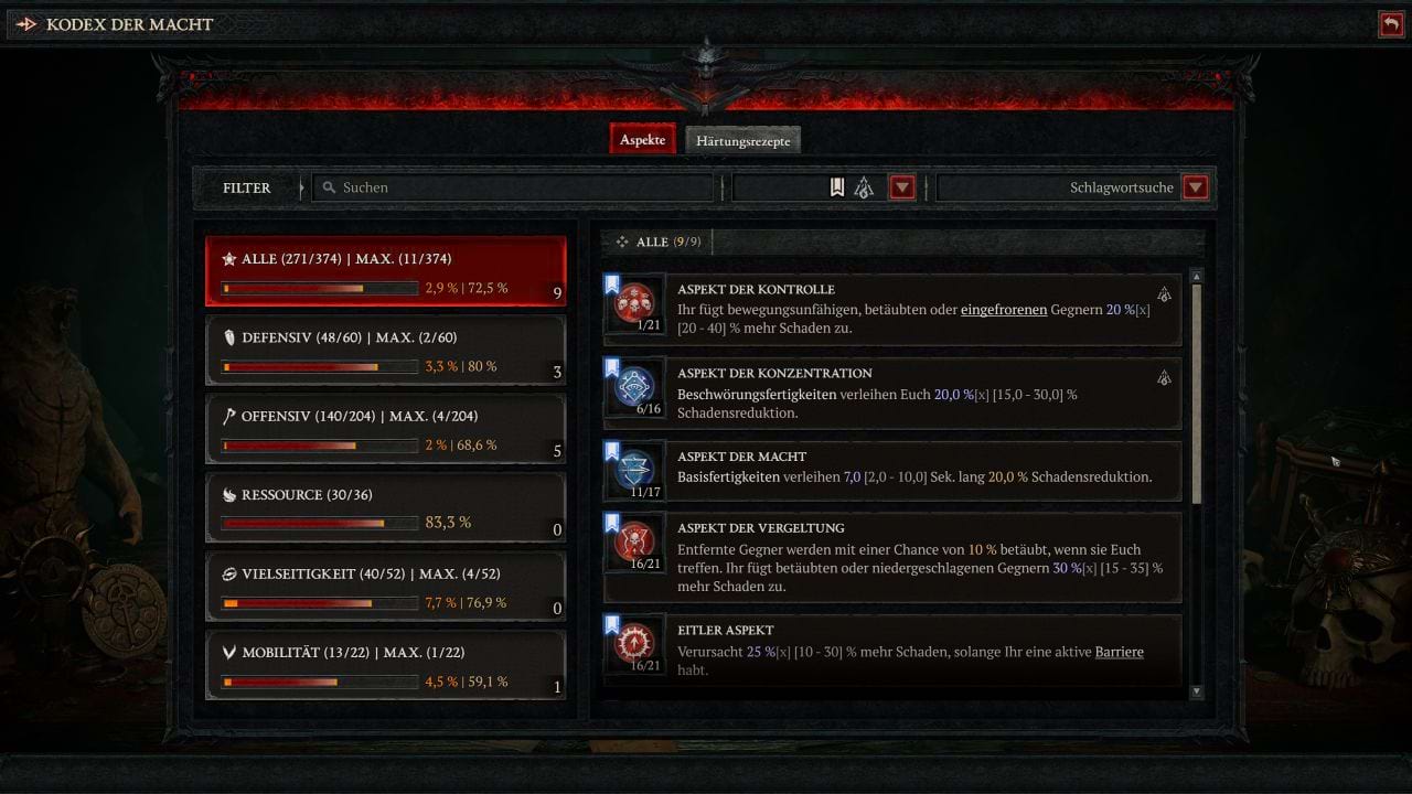 Diablo 4: Legendäre Aspekte für den Zauberer zum Leveln in Season 8