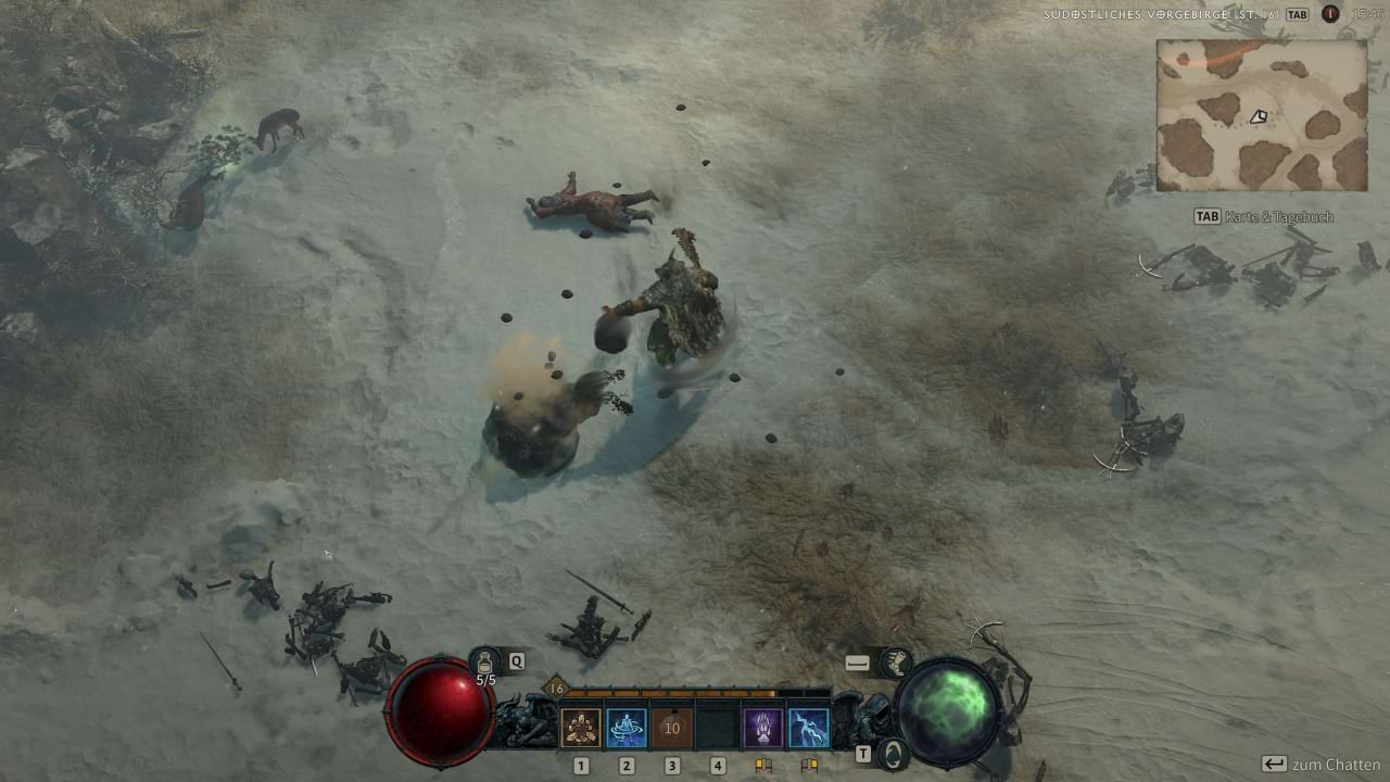 Druide Fertigkeit: Felsbrocken - Diablo 4