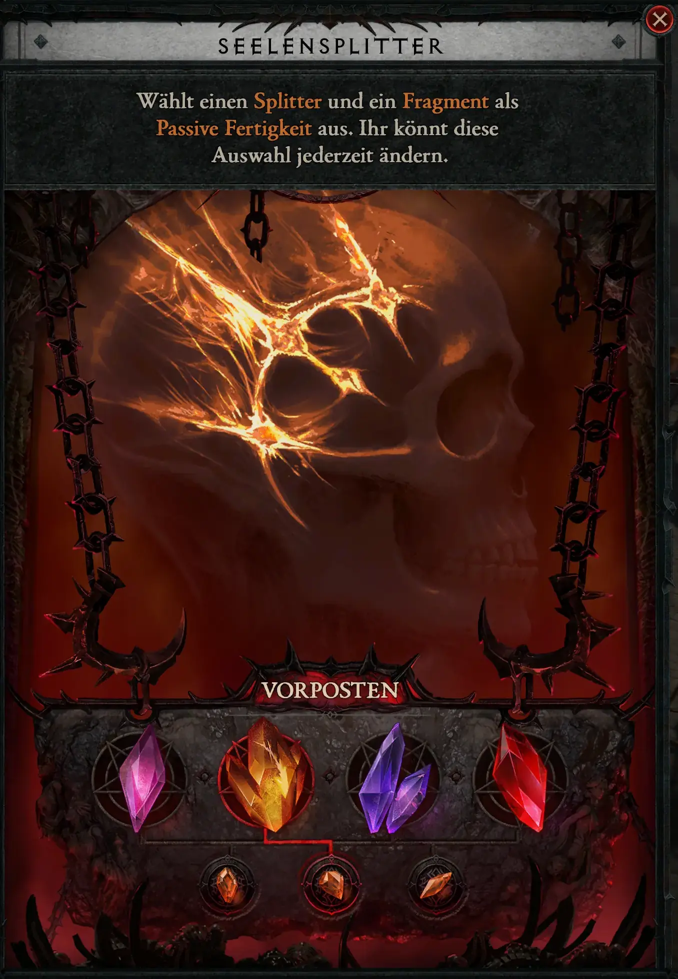 Diablo 4 Hexenmeister: Vorpostensplitter mit Fragment des Wärters