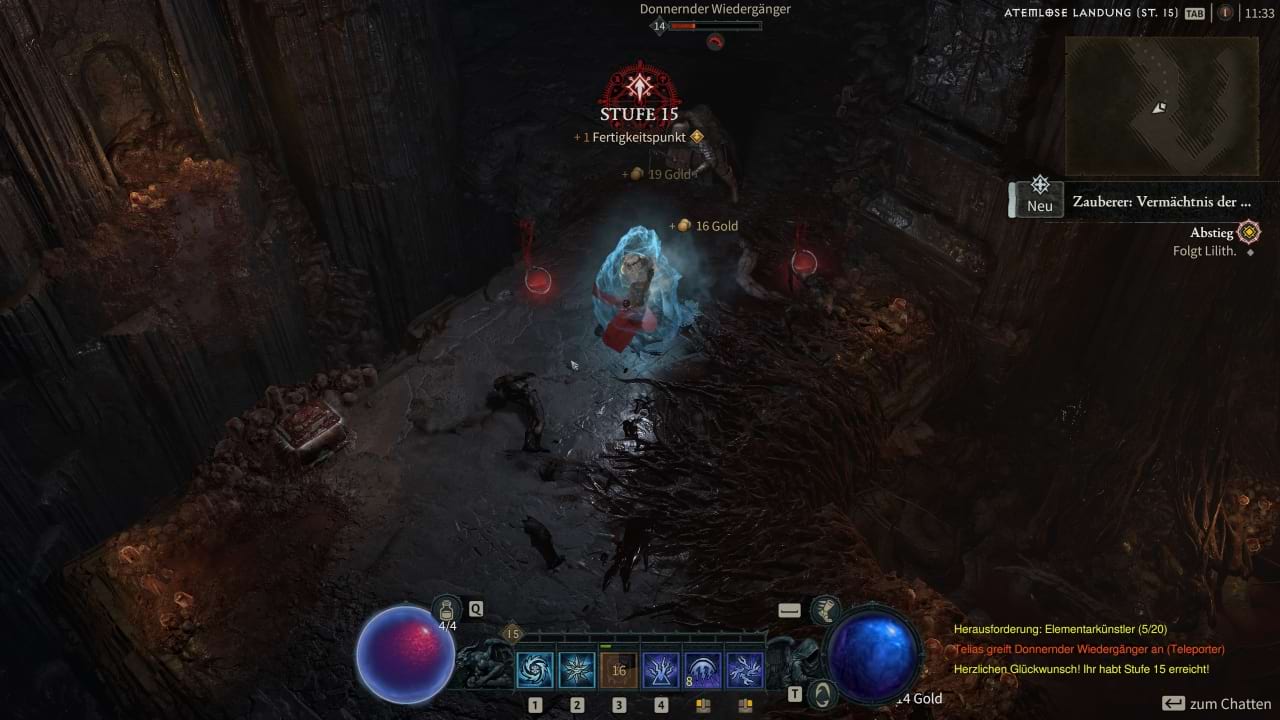 Aufstieg beim Leveln in Diablo 4