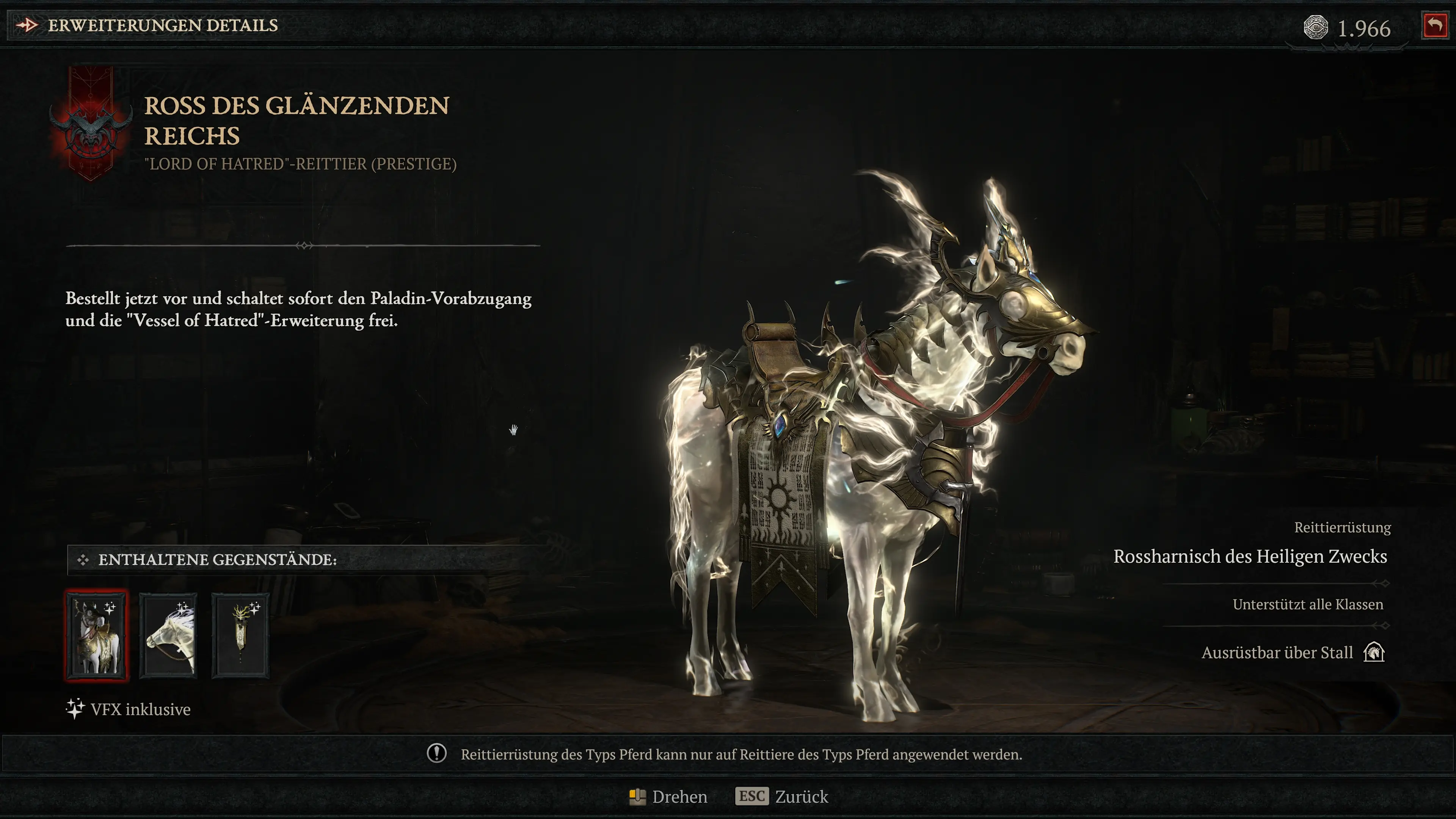 Diablo 4 Lord of Hatred: Ross des Glänzenden Reichs