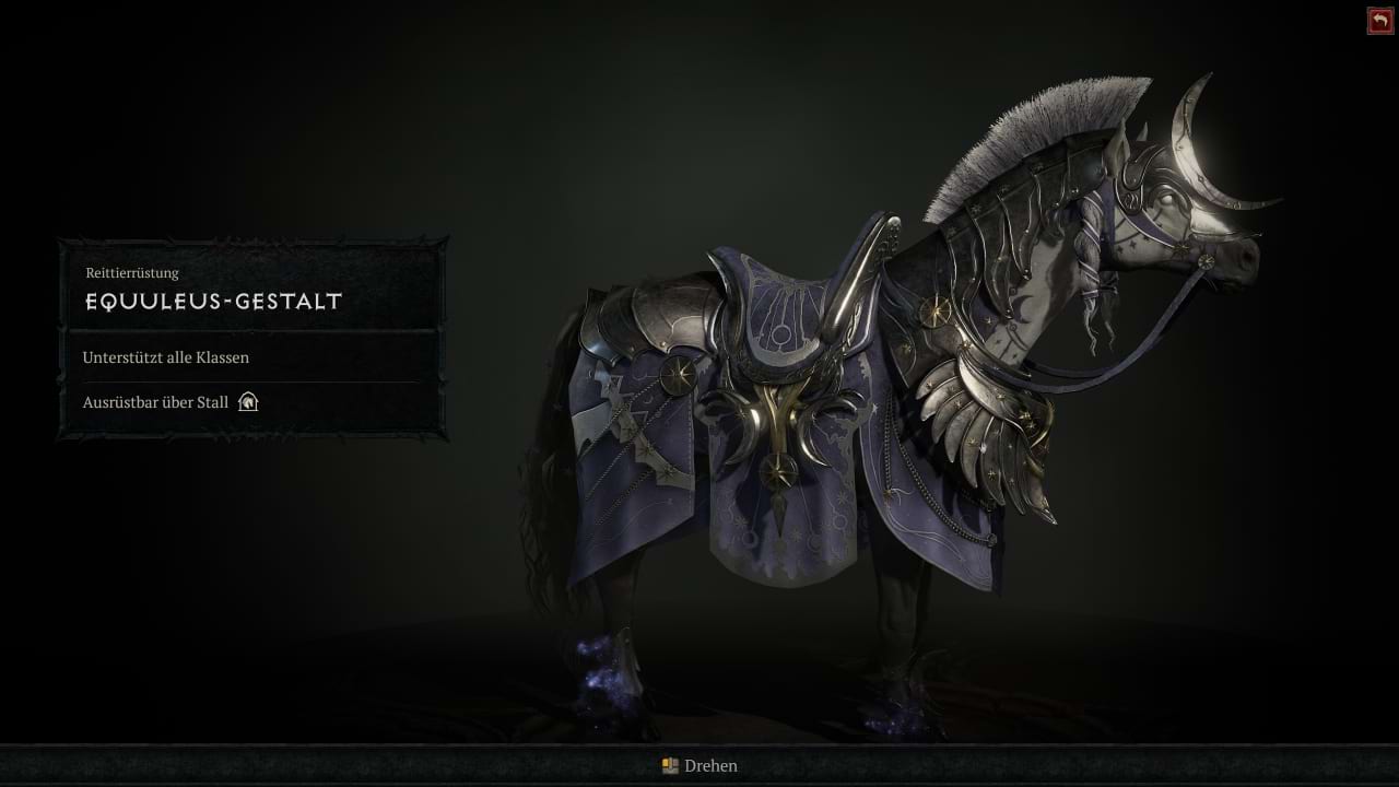 Diablo 4 Reittierausrüstung: Equuleus-Gestalt