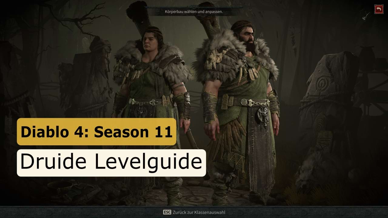 Diablo 4: Levelguide für den Druiden in Season 11