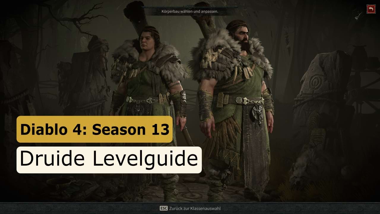 Diablo 4: Levelguide für den Druiden in Season 13
