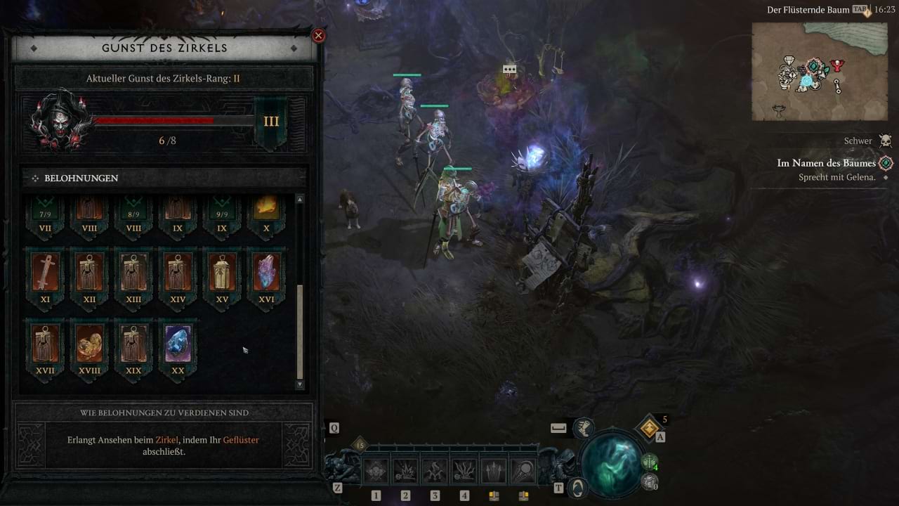 Diablo 4 Season 7: Ruf-Beklohnugen beim Zirkel