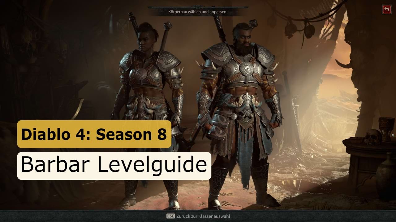 Diablo 4: Levelguide für den Barbaren in Season 8