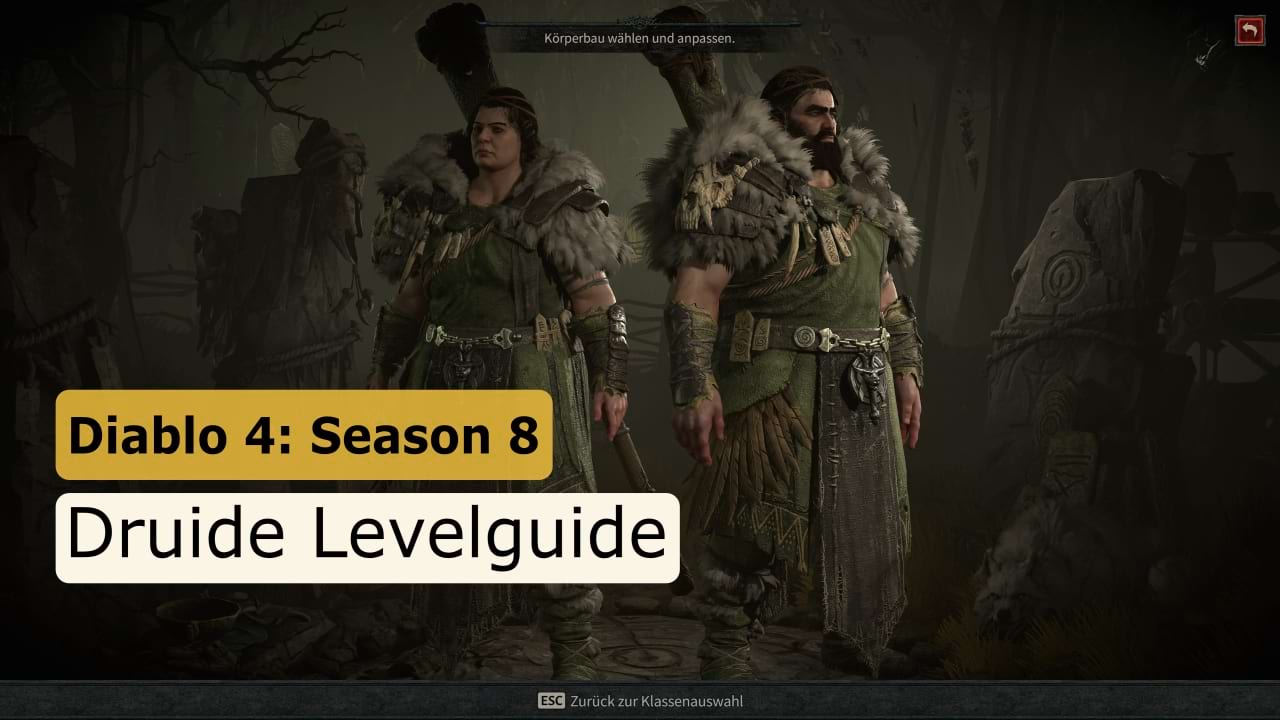 Diablo 4: Levelguide für den Druiden in Season 8