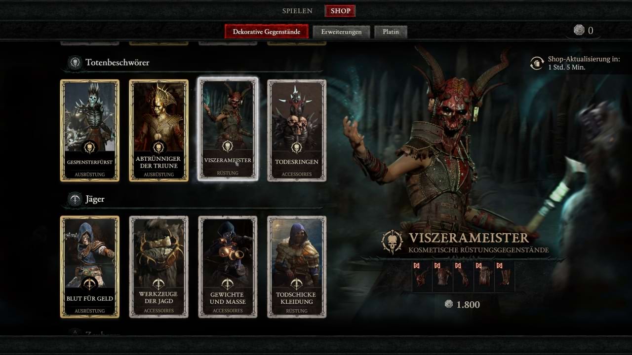 Diablo 4 Shop: Viszerameister